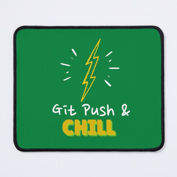 Item preview, Git Push and Chill Programmers and DevOps daily routine blue designed and sold by IrinchiDE.