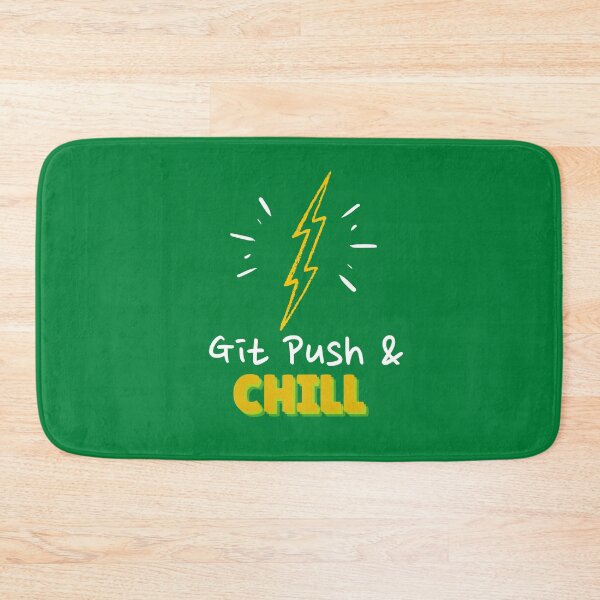 Item preview, Git Push and Chill Programmers and DevOps daily routine blue designed and sold by IrinchiDE.