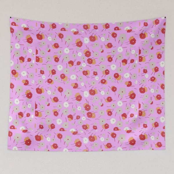 Item preview, White, gray, pink and red flowers (1929) By Charles Goy designed and sold by JABG-01.