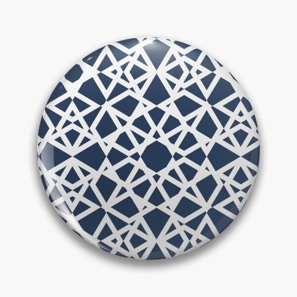 Artikelvorschau, Geometric, ornamental, modern, elegant, simple, navy blue, white, pattern entworfen und verkauft von Svitac.
