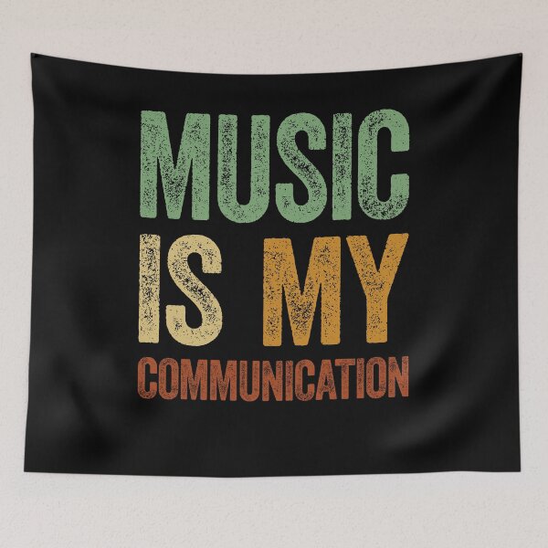 Item preview, Music Is My Communication Music Addict Musician designed and sold by Renergie.