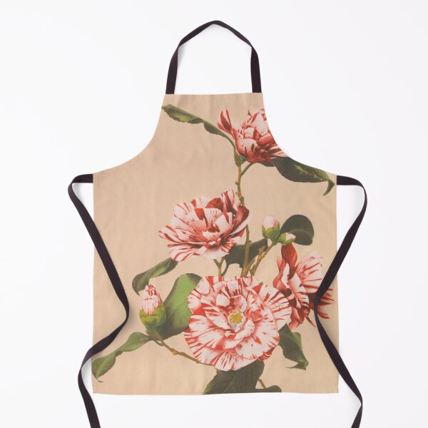 Item preview, Retro Japanese Flower Striped Camellias (1887–1897) by Ogawa Kazumasa designed and sold by Designedbysm.