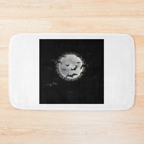Item preview, Design of full moon at dark night with flock of bats....!! designed and sold by VIVEK KUMAR RAI.
