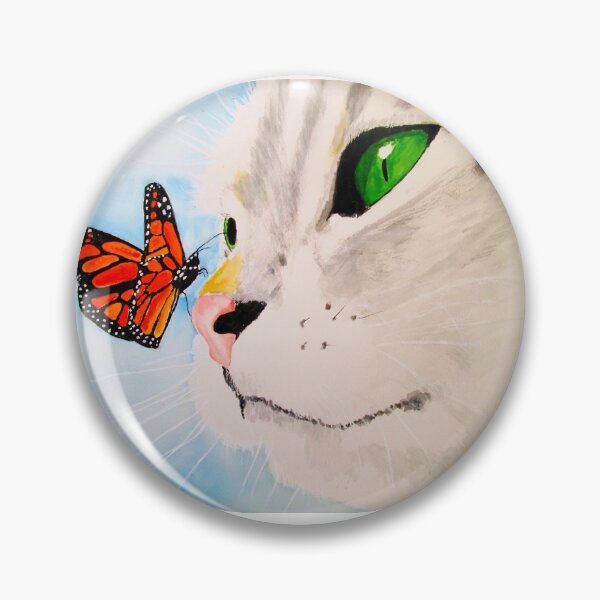 Item preview, Butterfly Kissed Gray Tabby designed and sold by PaintedbyCarol.