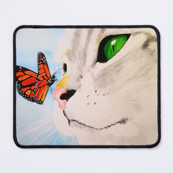 Item preview, Butterfly Kissed Gray Tabby designed and sold by PaintedbyCarol.