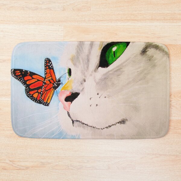 Item preview, Butterfly Kissed Gray Tabby designed and sold by PaintedbyCarol.