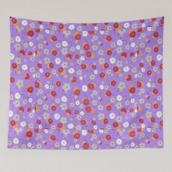 Item preview, White, gray, pink and red flowers (1929) By Charles Goy designed and sold by JABG-01.