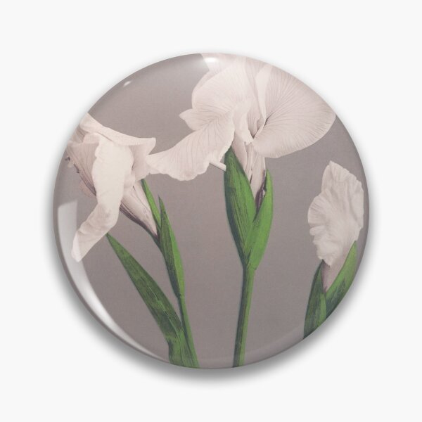 Item preview, Retro Japanese Flower White Irises (1887–1897) by Ogawa Kazumasa designed and sold by Designedbysm.