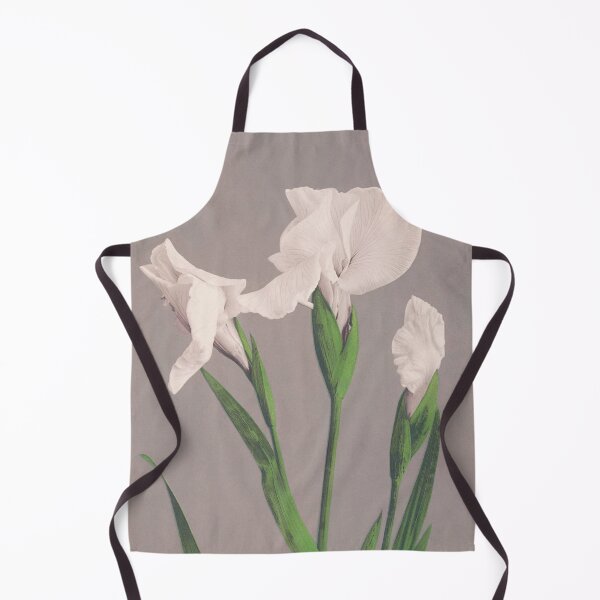 Item preview, Retro Japanese Flower White Irises (1887–1897) by Ogawa Kazumasa designed and sold by Designedbysm.