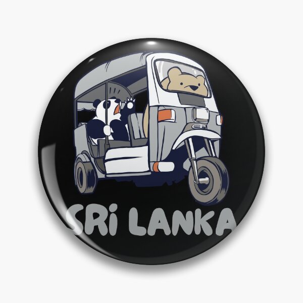 Item preview, Sri Lanka Tuk-Tuk Rickshaw Panda Bear designed and sold by Hoiho Adventure Shirts.