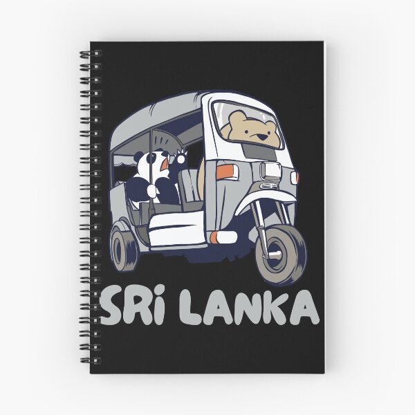 Item preview, Sri Lanka Tuk-Tuk Rickshaw Panda Bear designed and sold by Hoiho Adventure Shirts.