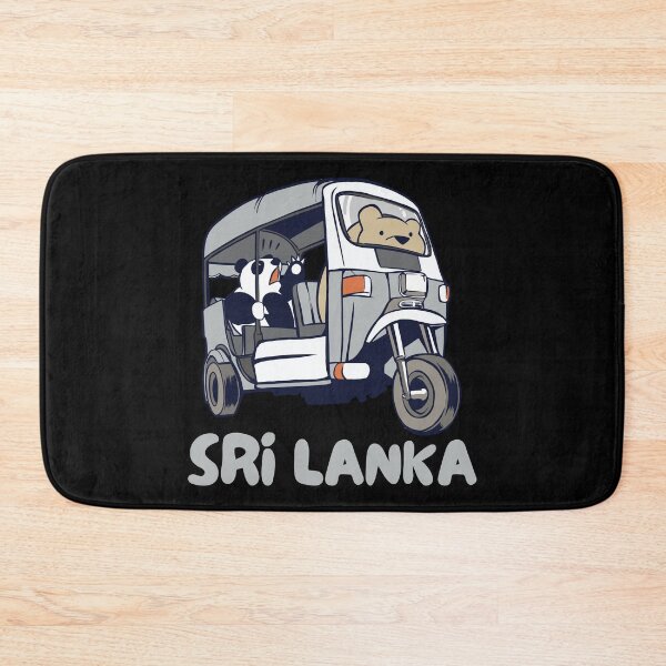 Item preview, Sri Lanka Tuk-Tuk Rickshaw Panda Bear designed and sold by Hoiho Adventure Shirts.