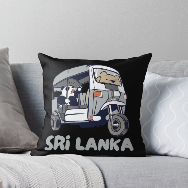 Item preview, Sri Lanka Tuk-Tuk Rickshaw Panda Bear designed and sold by Hoiho Adventure Shirts.