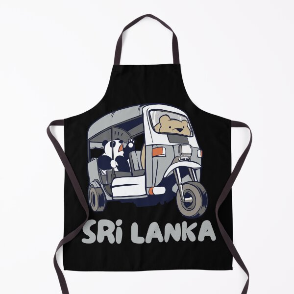 Item preview, Sri Lanka Tuk-Tuk Rickshaw Panda Bear designed and sold by Hoiho Adventure Shirts.