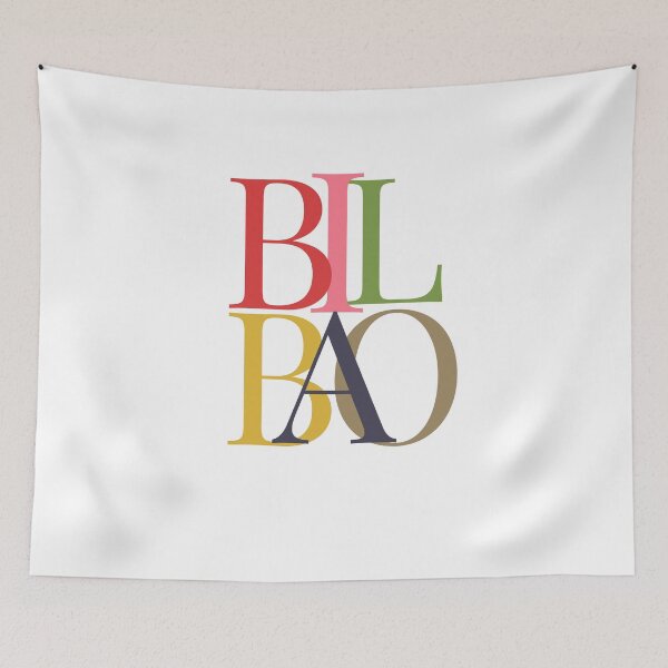 Item preview, Bilbao lettering monument bilbo city Europe Spain  designed and sold by Tropical Blood.