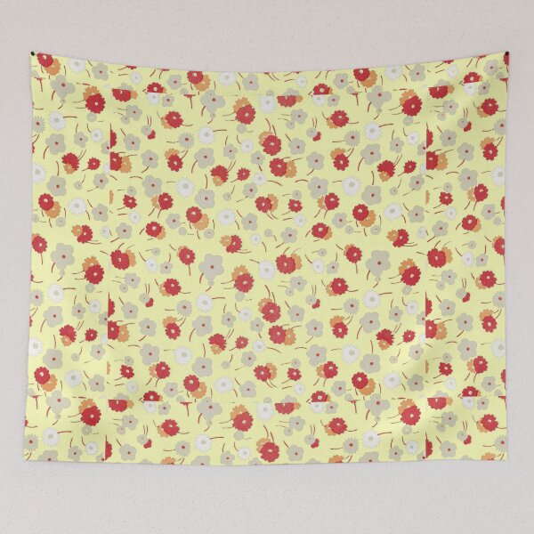 Item preview, White, gray, pink and red flowers (1929) By Charles Goy designed and sold by JABG-01.