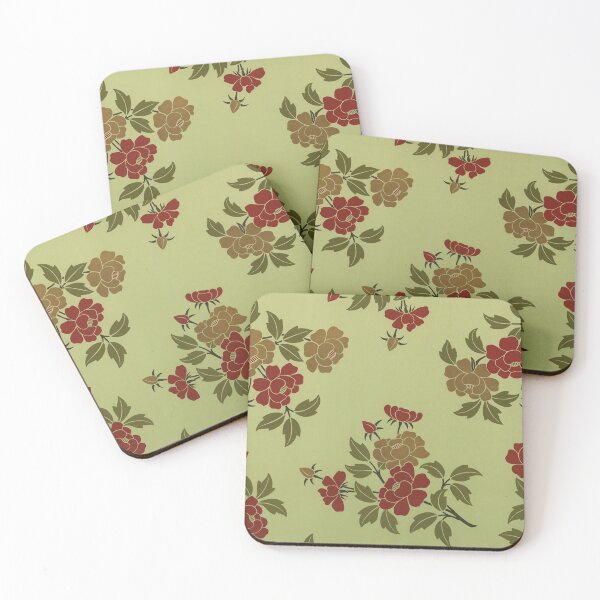 Item preview, Japanese Flowers and Leaves Pattern designed and sold by Love The Design.