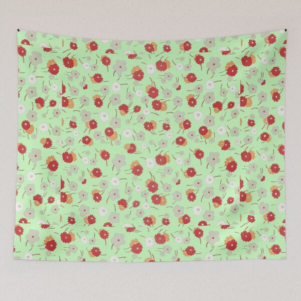 Item preview, White, gray, pink and red flowers (1929) By Charles Goy designed and sold by JABG-01.