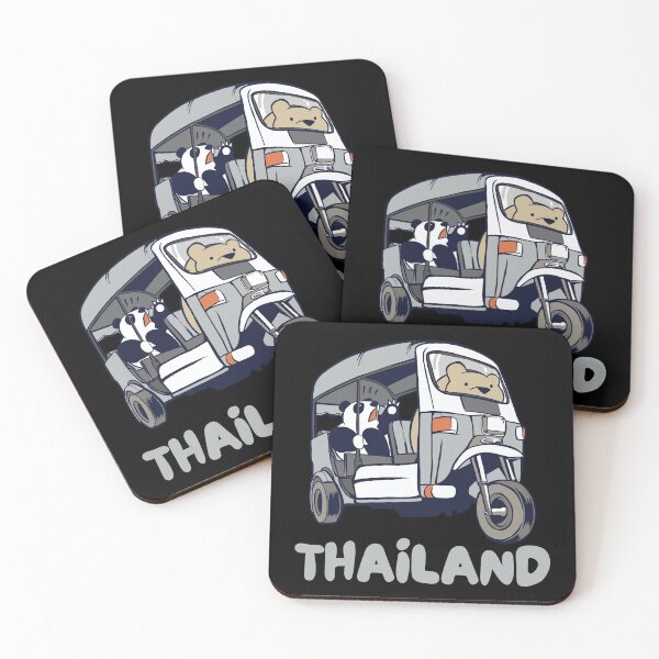 Item preview, Thailand Tuk-Tuk Thai Rickshaw Panda Bear designed and sold by Hoiho Adventure Shirts.
