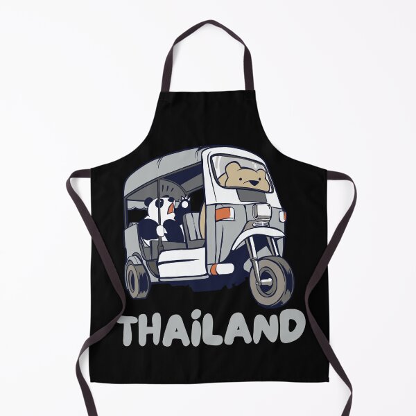 Item preview, Thailand Tuk-Tuk Thai Rickshaw Panda Bear designed and sold by Hoiho Adventure Shirts.