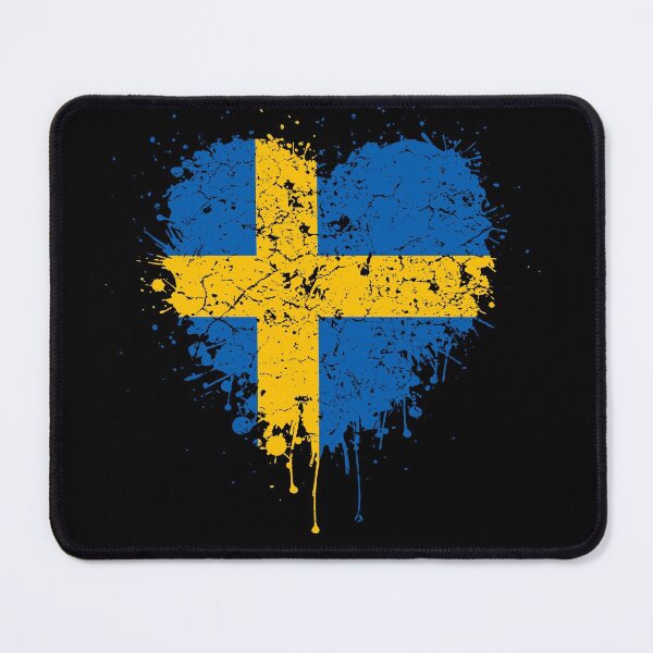 Item preview, Sweden heart flag designed and sold by Mila1946.