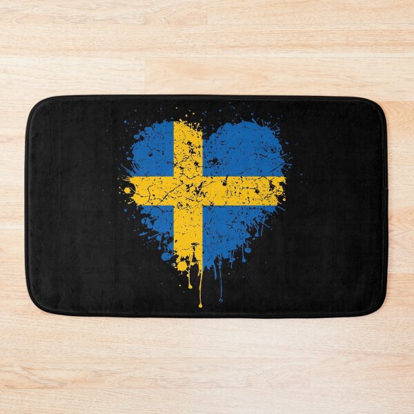 Item preview, Sweden heart flag designed and sold by Mila1946.