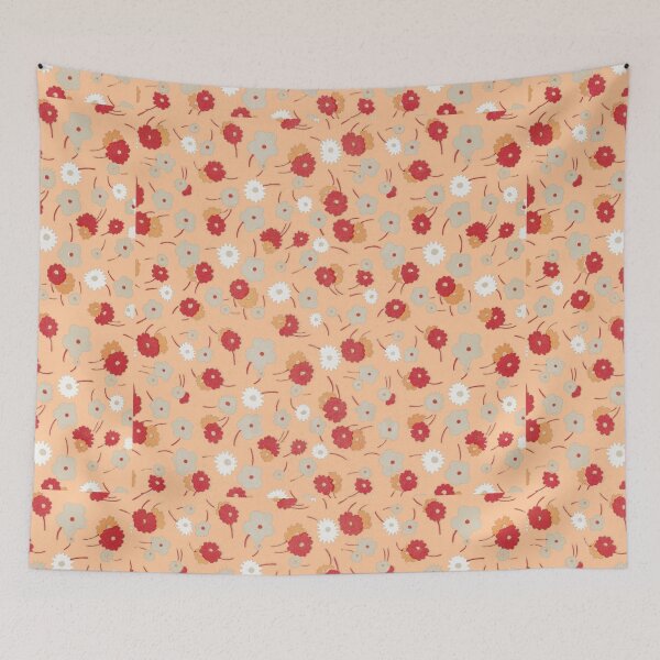 Item preview, White, gray, pink and red flowers (1929) By Charles Goy designed and sold by JABG-01.