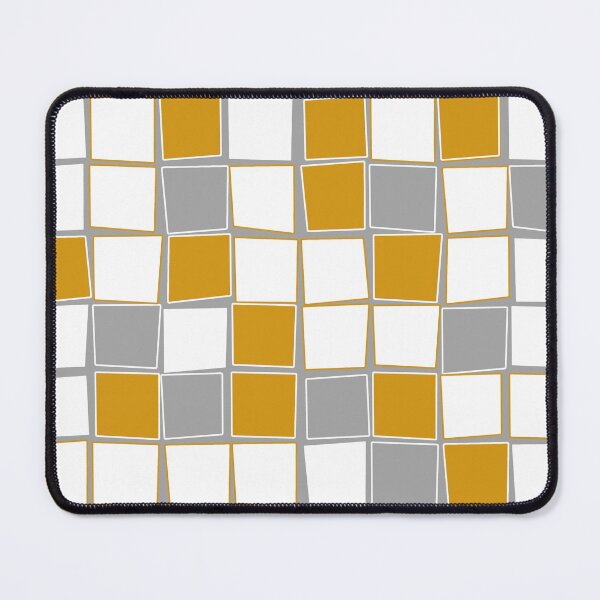 Artikelvorschau, Squares, modern, geometric, simple, elegant, grey, white, yellow, ochre entworfen und verkauft von Svitac.