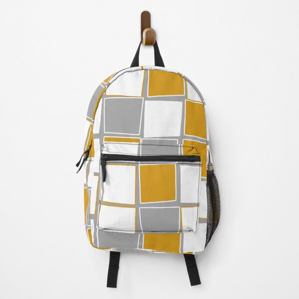 Artikelvorschau, Squares, modern, geometric, simple, elegant, grey, white, yellow, ochre entworfen und verkauft von Svitac.