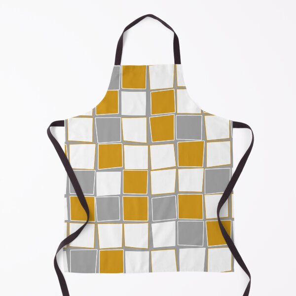 Artikelvorschau, Squares, modern, geometric, simple, elegant, grey, white, yellow, ochre entworfen und verkauft von Svitac.