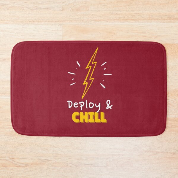 Item preview, Deploy and Chill Programmers and DevOps daily routine red designed and sold by IrinchiDE.