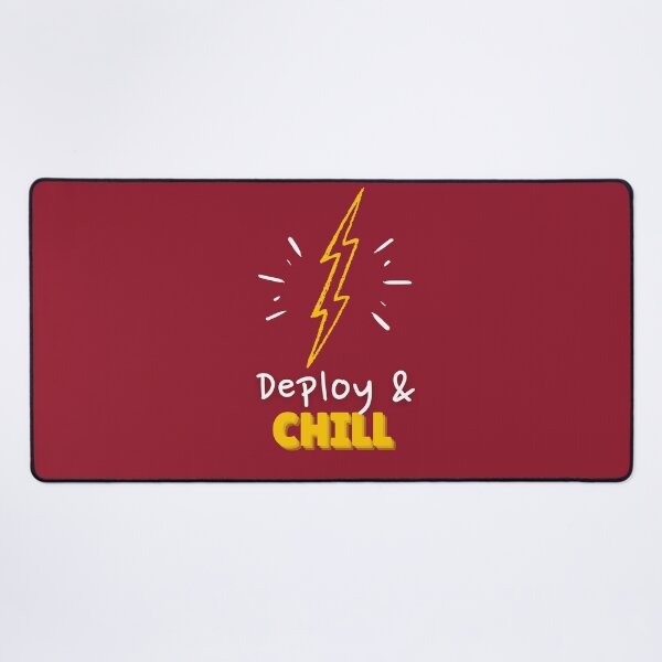 Item preview, Deploy and Chill Programmers and DevOps daily routine red designed and sold by IrinchiDE.