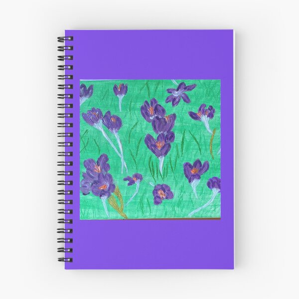 Item preview, Purple crocuses  designed and sold by Ruth Breen Artwork .