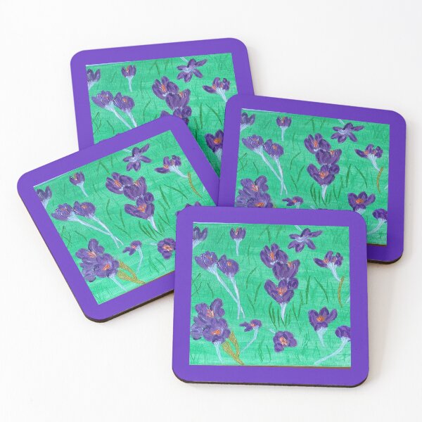 Item preview, Purple crocuses  designed and sold by Ruth Breen Artwork .