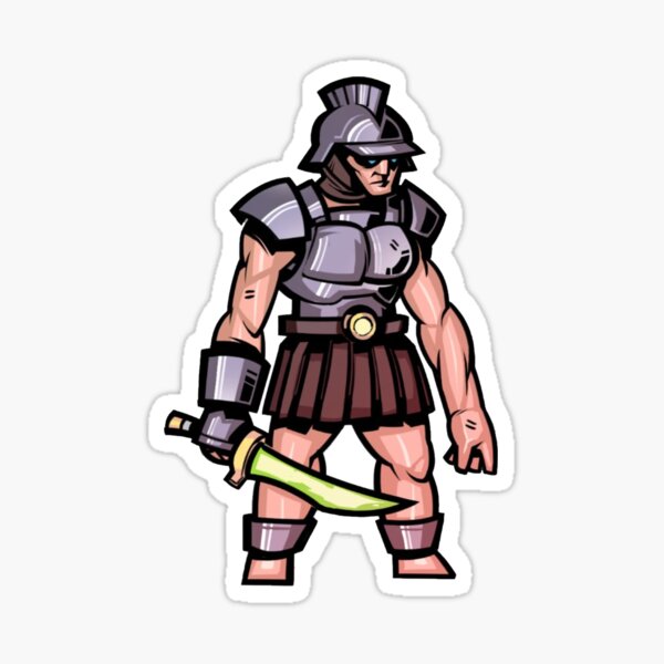 Gladiator Guy Sticker