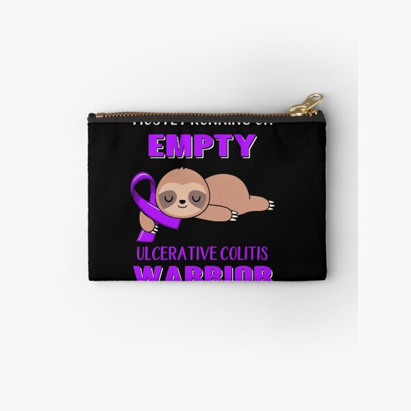 Item preview, Mostly Running On Empty Ulcerative Colitis Warrior designed and sold by Brad-FI.