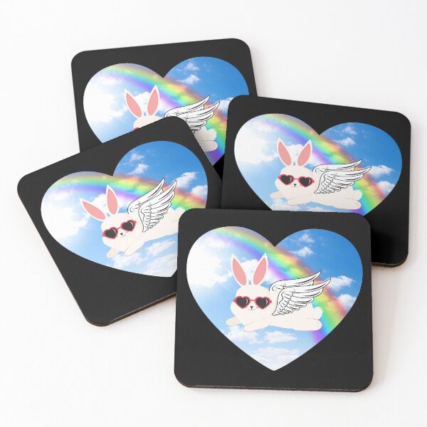 Item preview, Rabbit Angel Flying Over Rainbow designed and sold by Imemewell.
