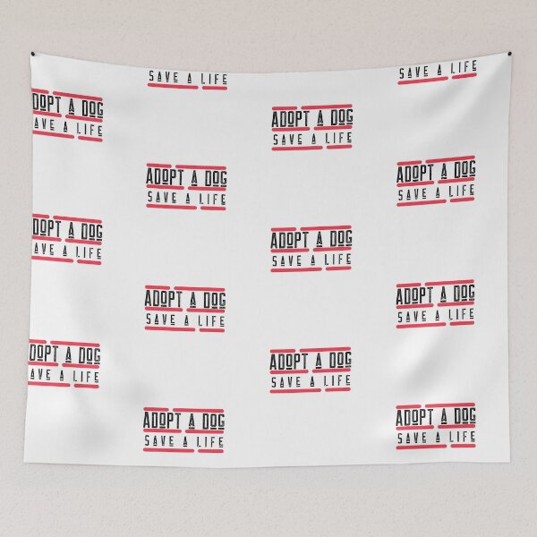 Item preview, Adopt A Dog Save A Life Text design for those who love pet adoption designed and sold by jtancrum61.