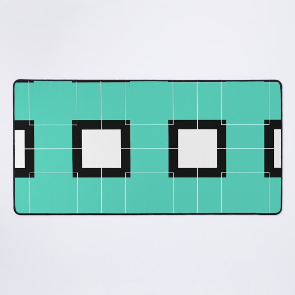 Item preview, White Hairline Squares in Soft Blue designed and sold by Istvan Ocztos.