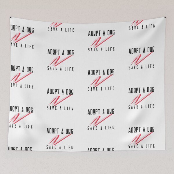 Item preview, Adopt A Dog Save A Life Text design for those who love pet adoption designed and sold by jtancrum61.
