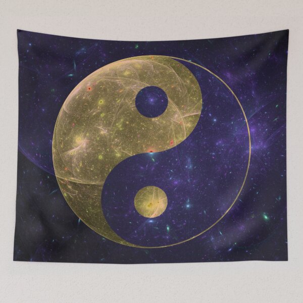 Artikelvorschau, Indica und gelbes Fraktal-Yin-Yang-Muster entworfen und verkauft von whosedream.