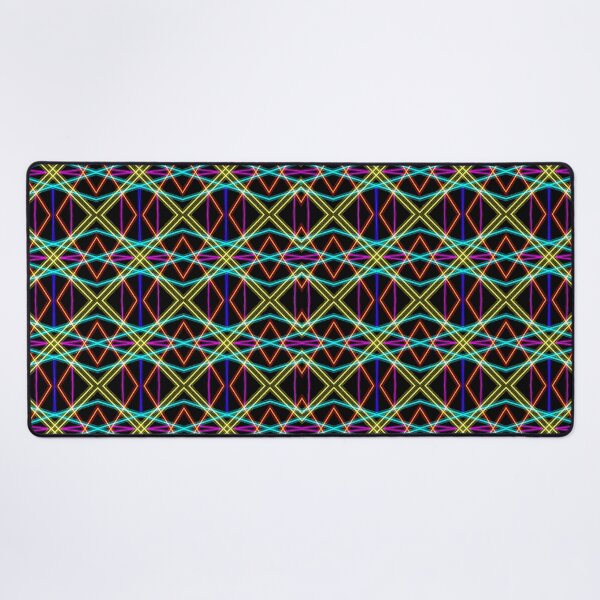 Geometric lines Desk Mat