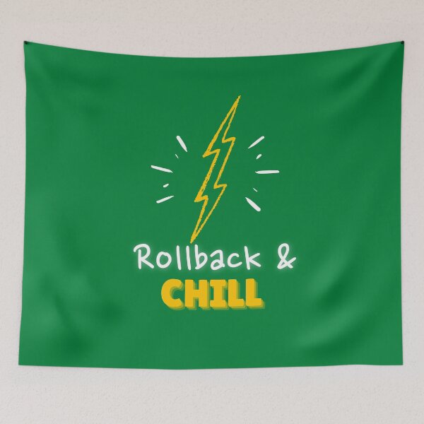 Item preview, Rollback and Chill Programmers and DevOps daily routine green designed and sold by IrinchiDE.