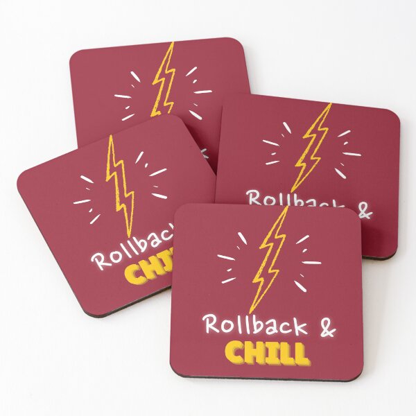 Item preview, Rollback and Chill Programmers and DevOps daily routine red designed and sold by IrinchiDE.