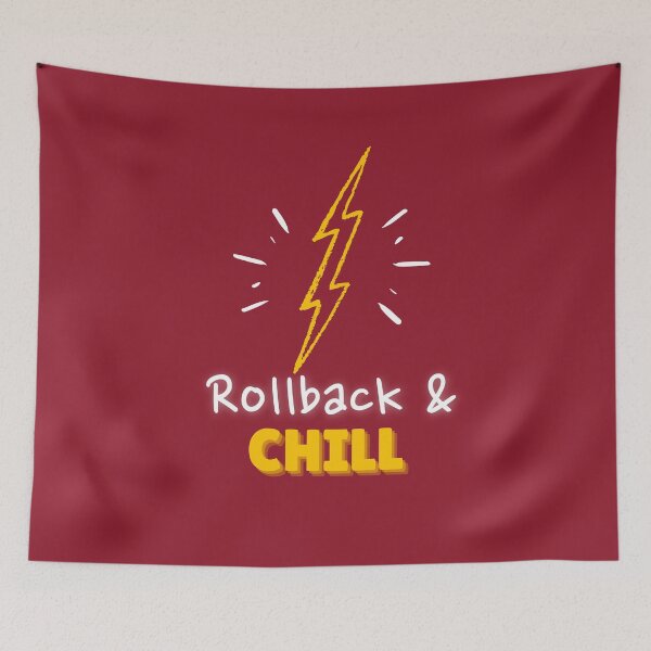 Item preview, Rollback and Chill Programmers and DevOps daily routine red designed and sold by IrinchiDE.