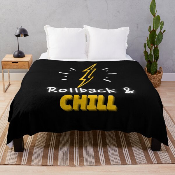 Item preview, Rollback and Chill Programmers and DevOps daily routine black designed and sold by IrinchiDE.