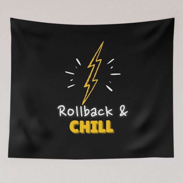 Item preview, Rollback and Chill Programmers and DevOps daily routine black designed and sold by IrinchiDE.