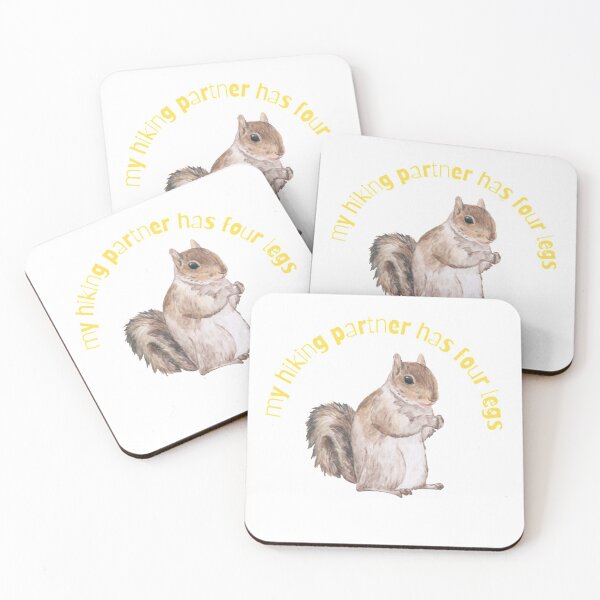 Item preview, My Hiking Partner Has Four Legs (Squirrel Addition) designed and sold by KayLadyBug.