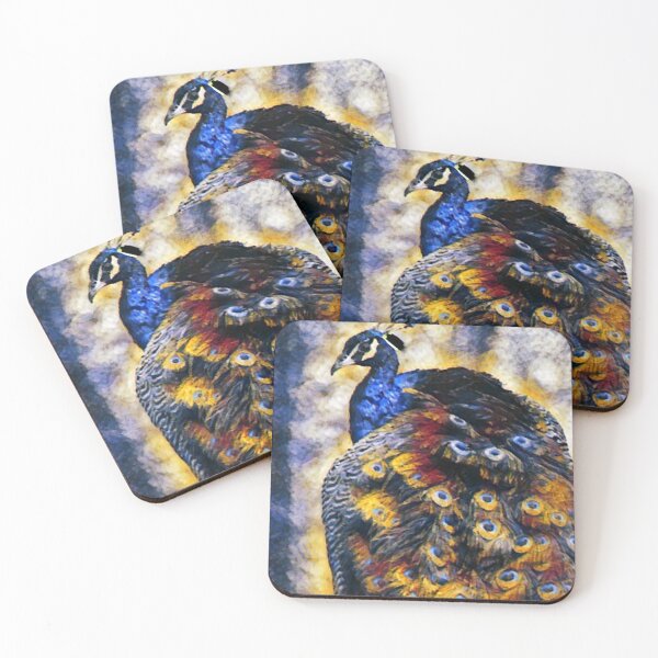 Item preview, watercolor painting peacock artwork  designed and sold by Rokay Arts.