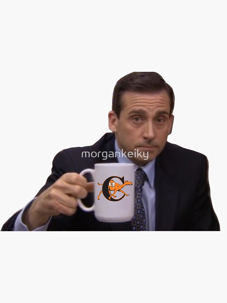 "Michael Scott Campbell University cup" Sticker for Sale by